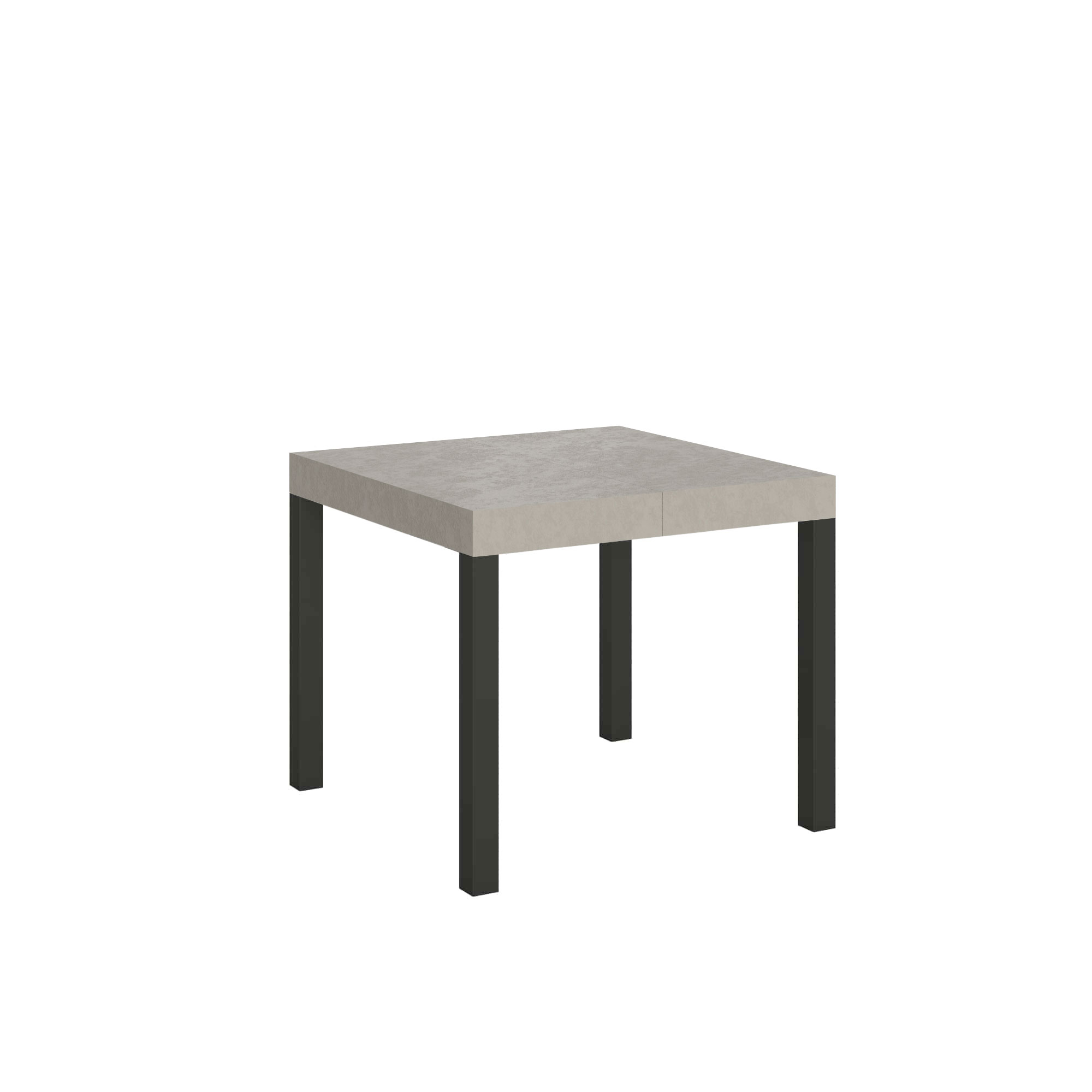 Table Extensible 90/246x90 Cm Everyday Pieds Cachemire Anthracite