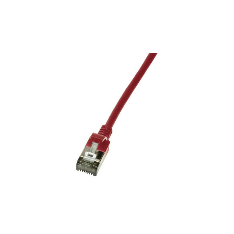 Cable Reseau Logilink Cat6a Stp Tpu Slimeline Rouge 0,5 M