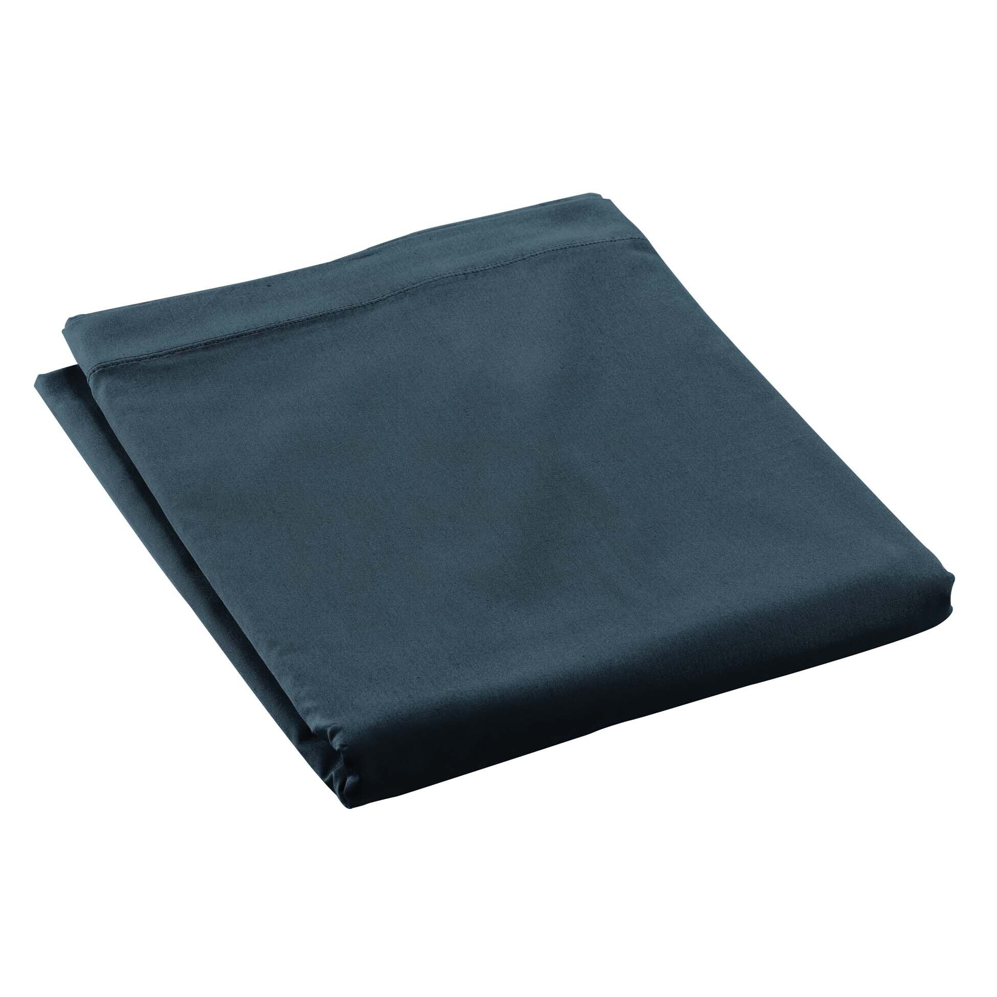 Drap Plat En Percale De Coton Terracotta
