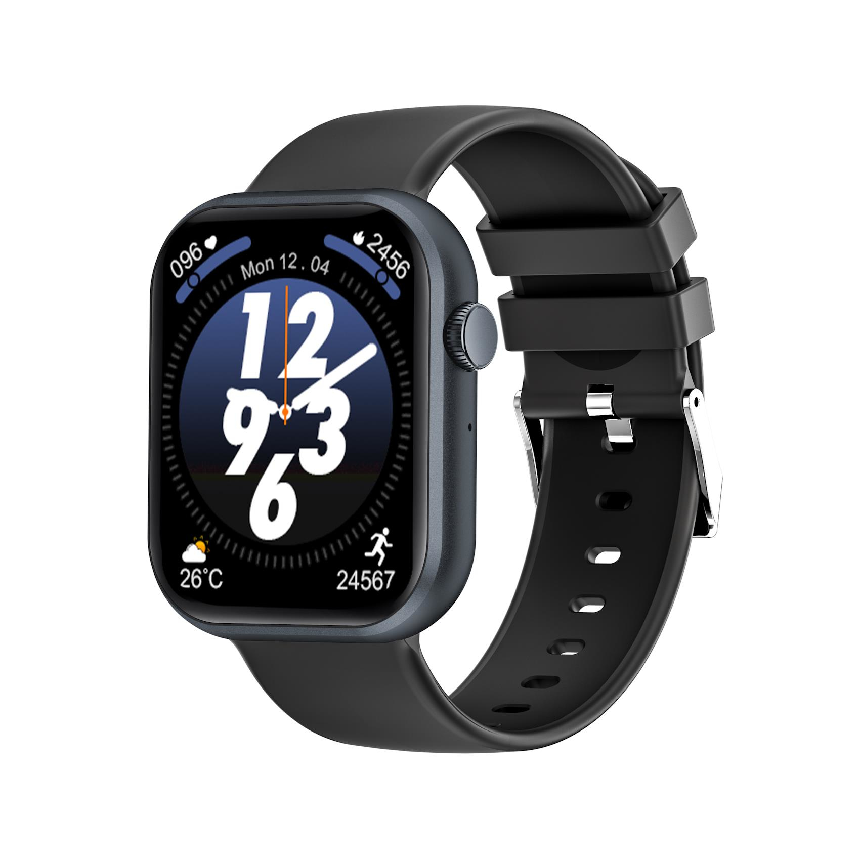 Celly Trainermatebk Smartwatche Et Montre De Sport 4,6 Cm (1.81") Numérique 240 X 240 Pixels Écran Tactile Noir