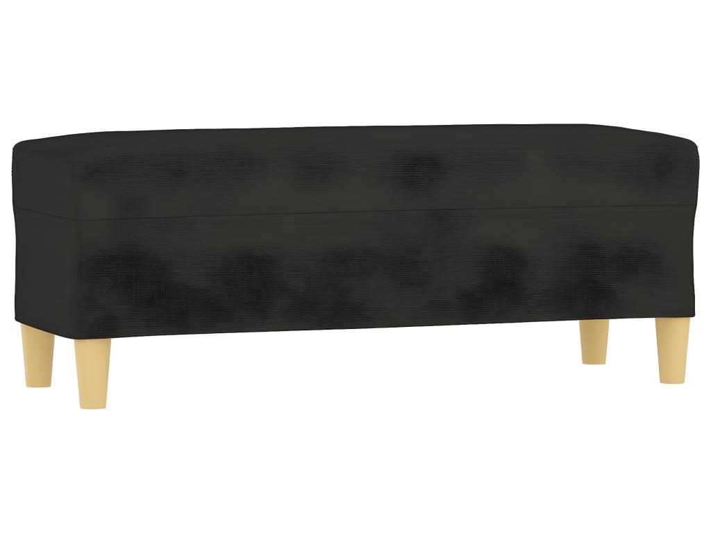 Banc Banquette 100 X 35 X 41 Cm Tissu Noir 02_0010454