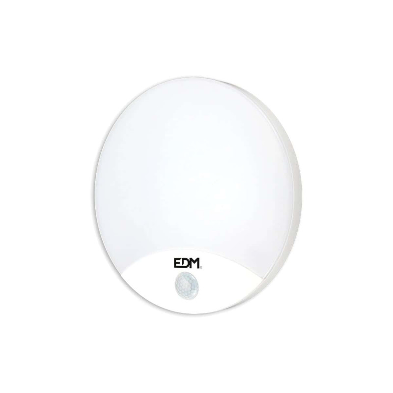 Applique Rond Avec Capteur Led Edm 15w 6400k 1250 Lumens 250x49mm