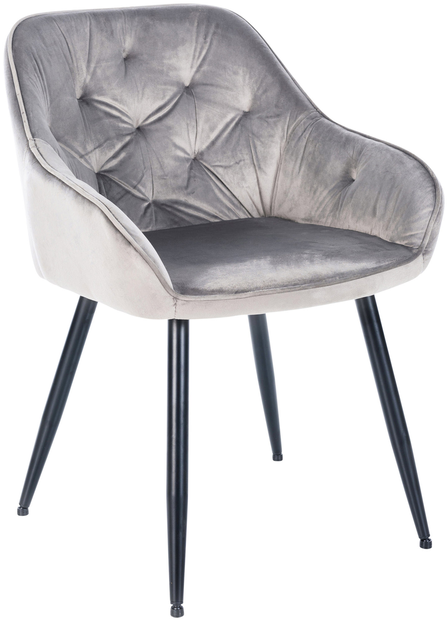 Lot De 2 Chaises À Repas Cassis Gris Clair