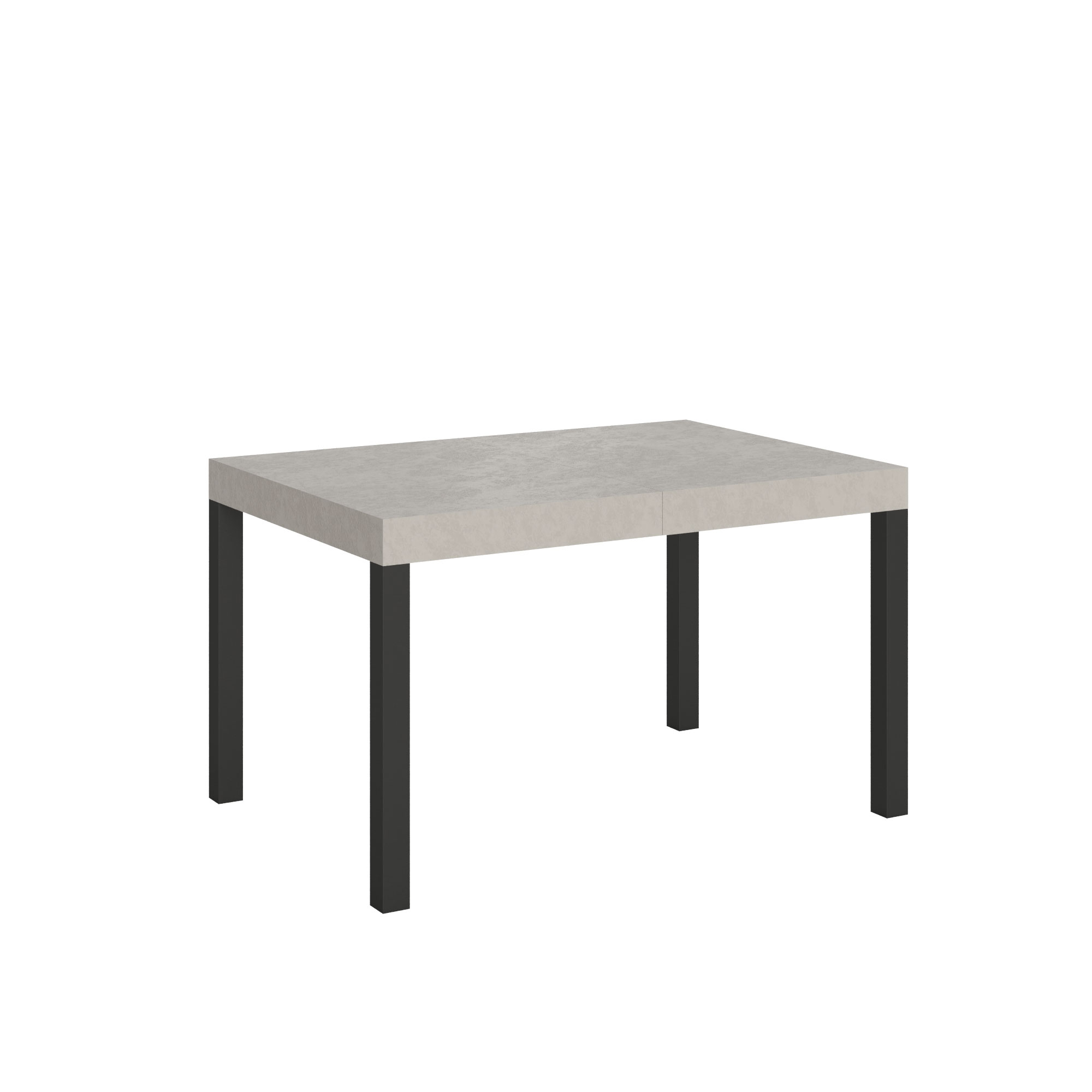 Table Extensible Everyday Cashmere 120/380x90 Cm Avec Pieds Anthracite