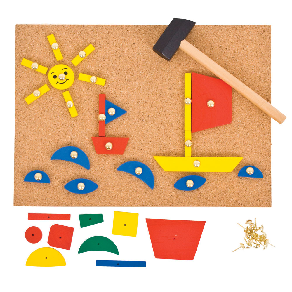 Bigjigs Toys, Planche En Forme De Pin-a De 229 Pièces, Convient Aux ges Dès 3 Ans