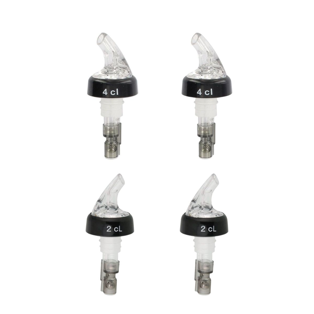 Set De 4 Becs Verseurs Doseurs À Alcool À Bille 2 Cl Et 4 Cl