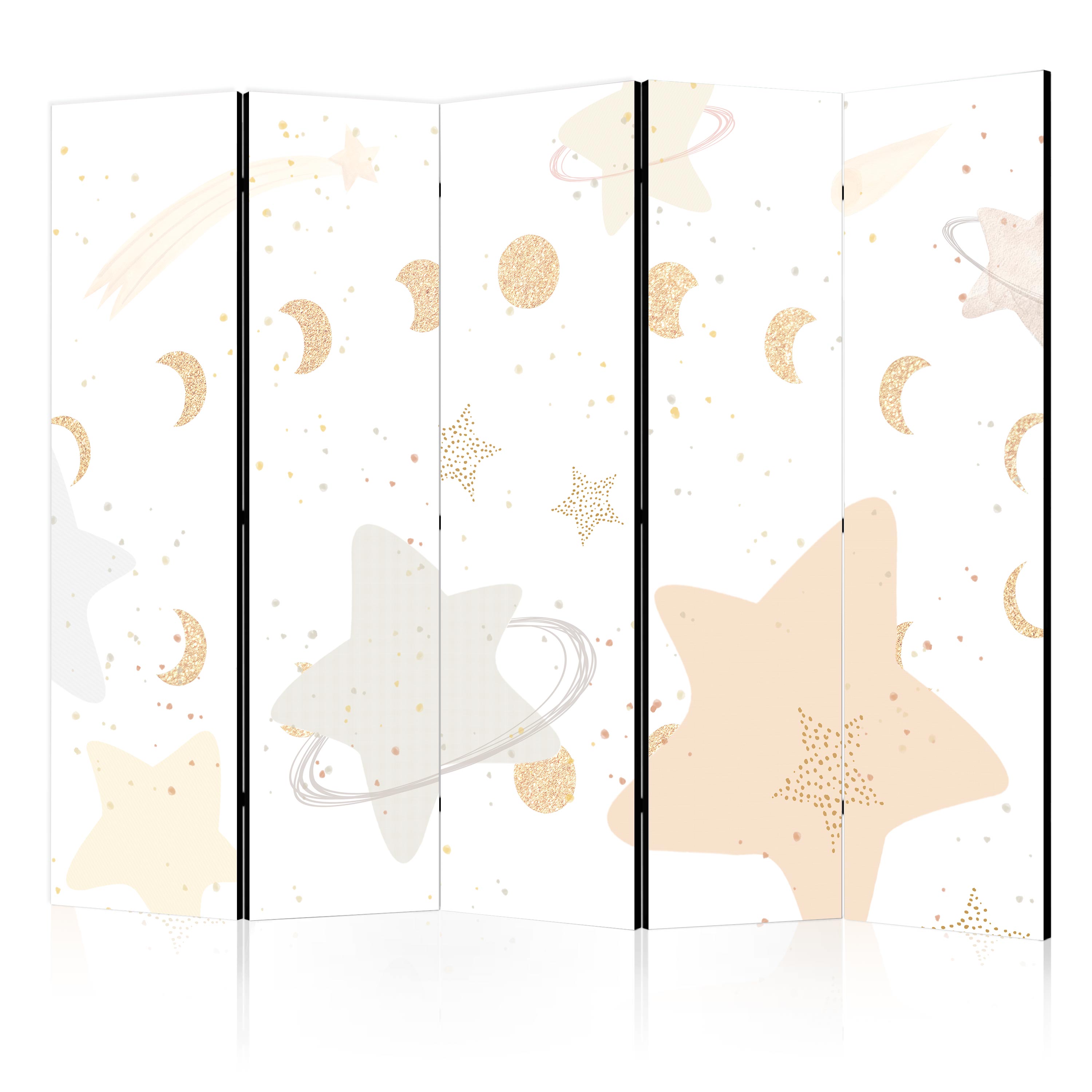 Paravent - Phases De Lune Parmi Les Étoiles Avec Stardust 225x172