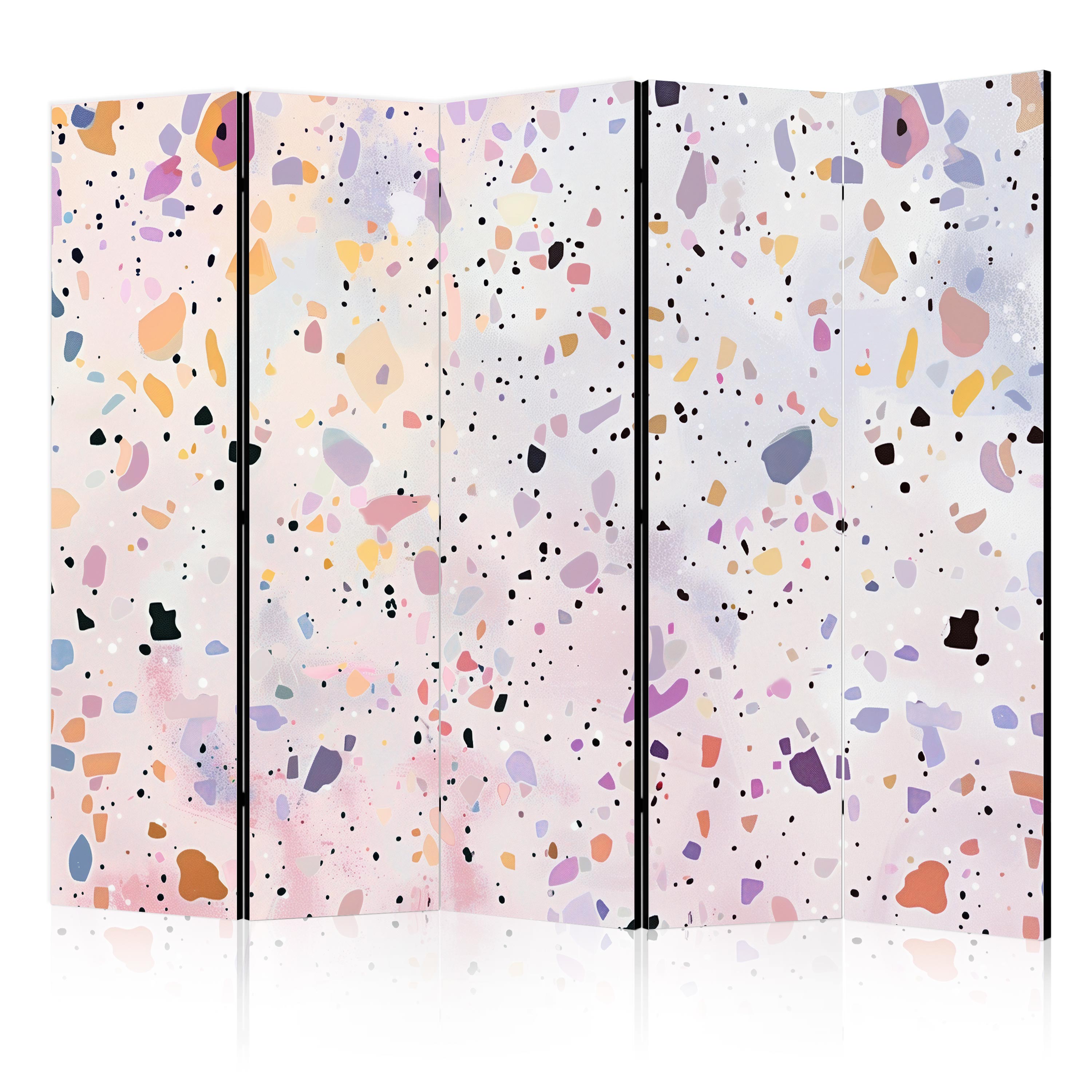 Paravent - Terrazzo Style Confettis Motif Coloré 225x172
