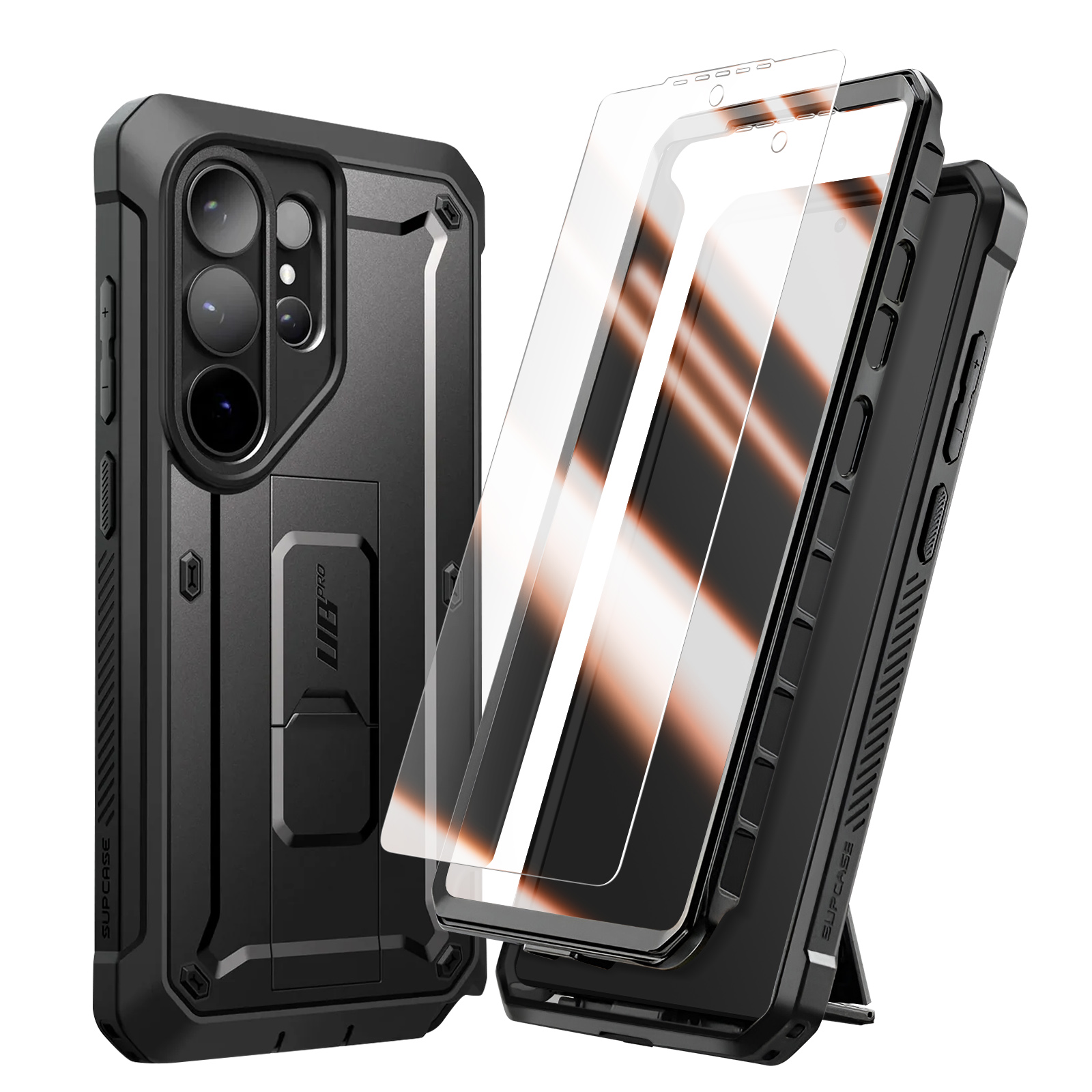 Coque Intégrale Pour Galaxy S26 Ultra Série Unicorn Beetle Pro Avec Verre Trempé Noir Supcase