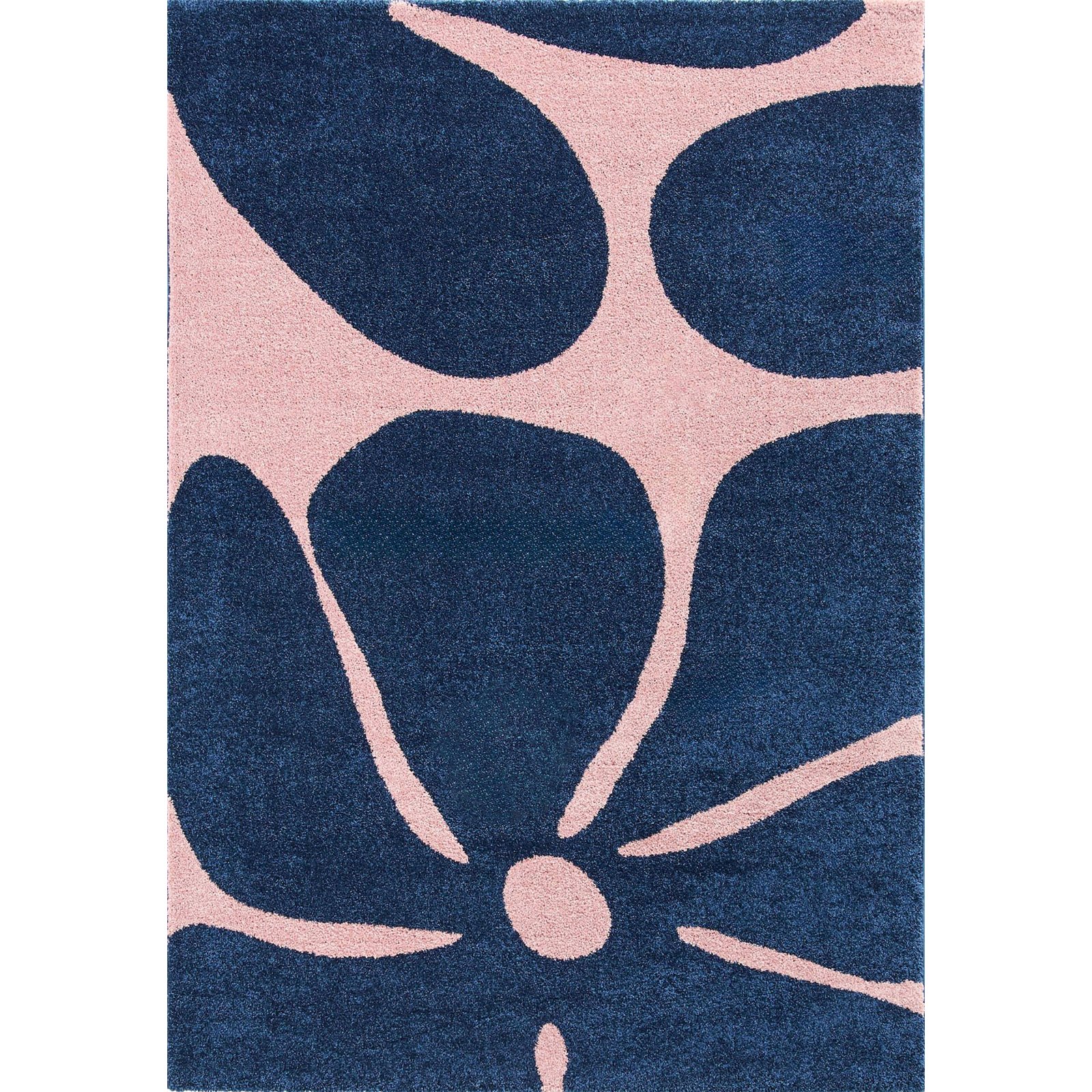 Tapis Bleu Moderne Épais À Poils Longs Doux Intérieur - 200 X 280 Cm