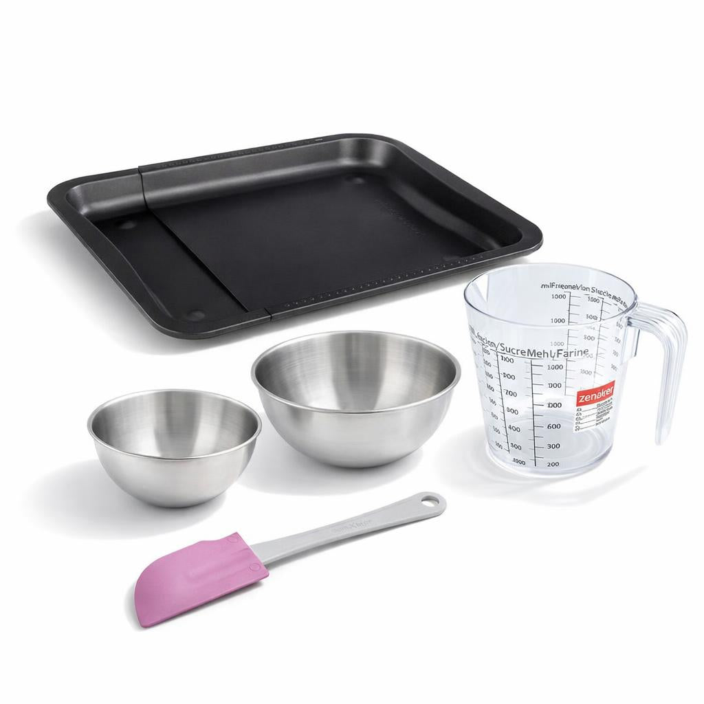 Set Pâtisserie Plaque De Four Extensible De 35-52 Cm, 2 Bols