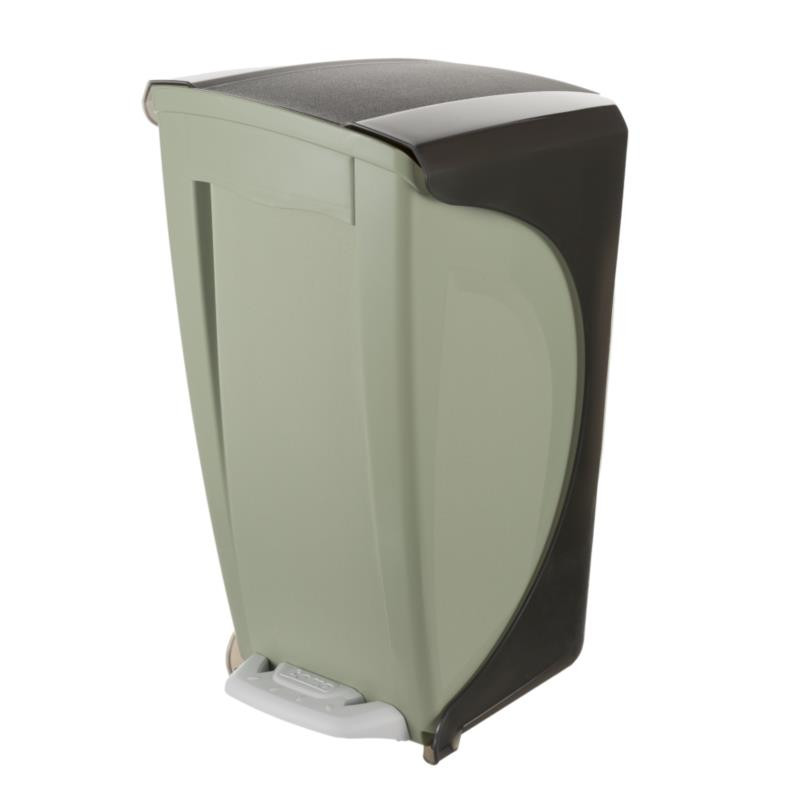 Poubelle À Pédale 17l - 23 X 30 X 43 Cm - Vert Sauge