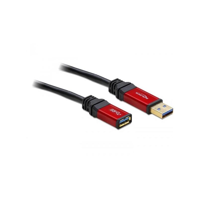 Cable D'extension Delock Usb 3.0 Type-a Male Vers Usb 3.0 Type-a Femelle 1 M