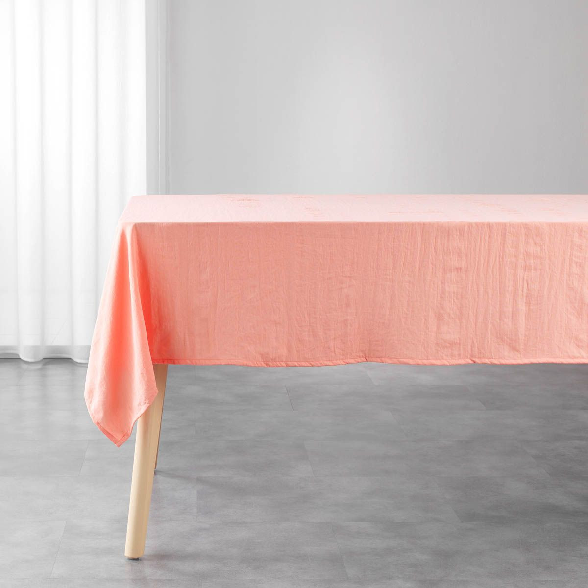 Nappe Microfibre "suzy" 140x240cm Corail