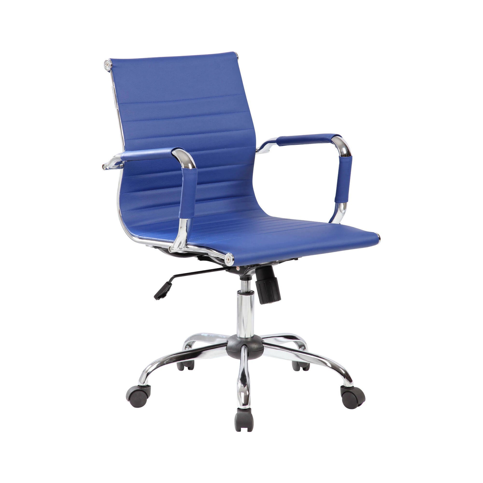 Chaise De Bureau,bleu,62x54h102 Cm