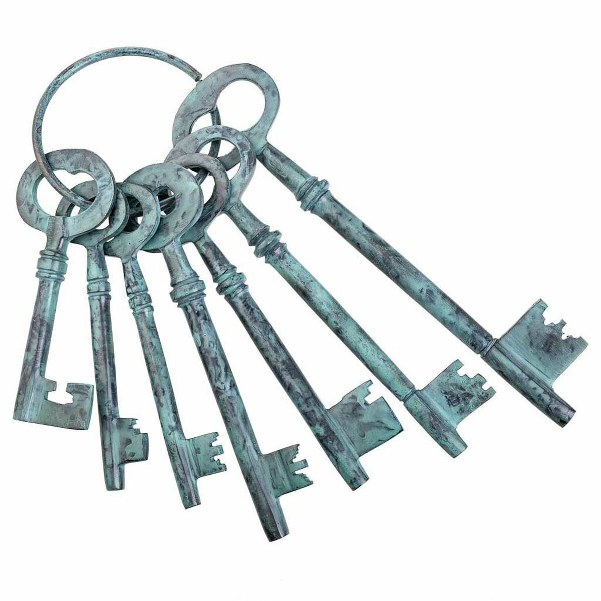 Figurine Décorative Alexandra House Living Aluminium Clés 3 X 28 X 10 Cm
