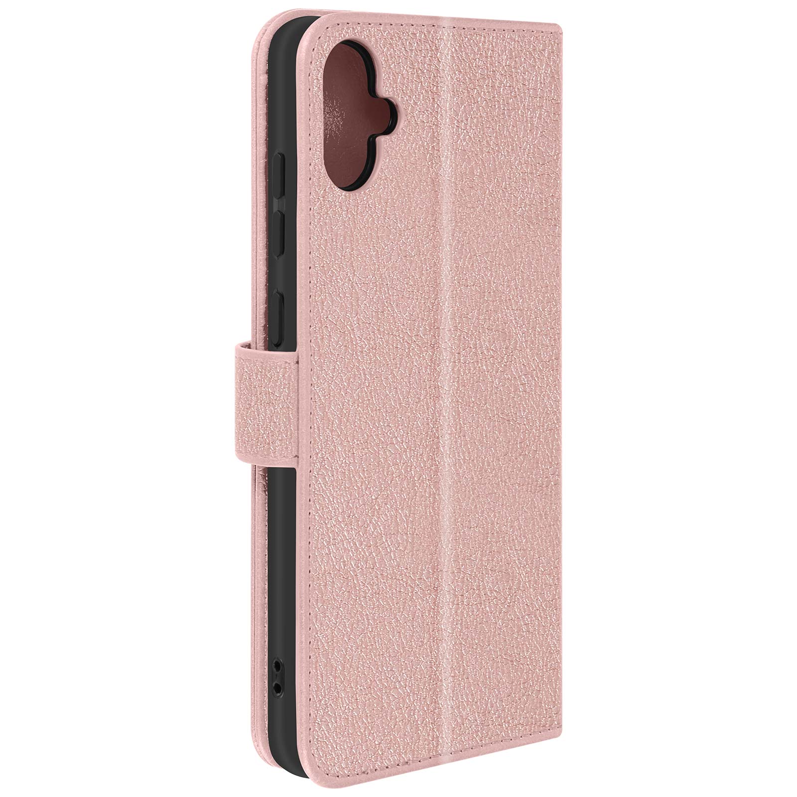 Étui Pour Samsung Galaxy A05 Clapet Portefeuille Et Support Vidéo Rose Champagne