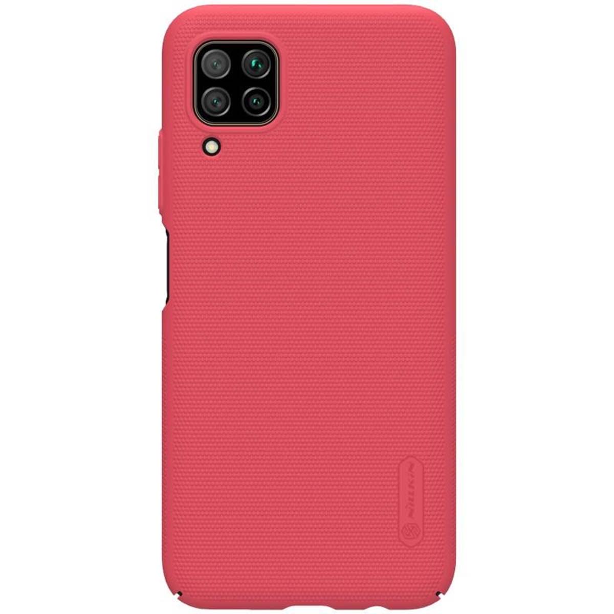 Coque Pour Huawei P40 Lite Série Super Frosted Shield Compatible Chargement Qi Rouge Nillkin