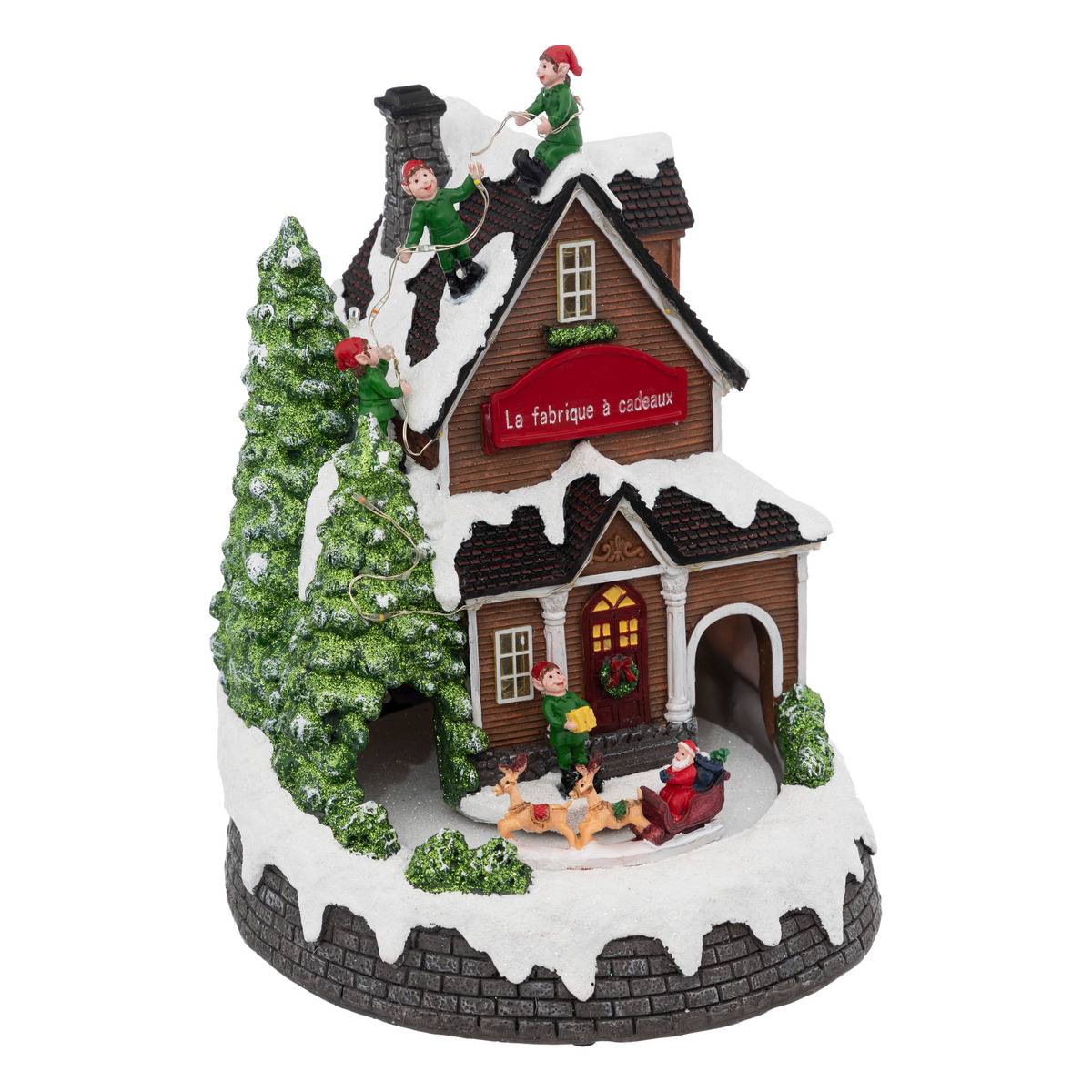 Village Lumineux Fabrique Des Cadeaux Musical 24 Led - Feeric Lights & Christmas