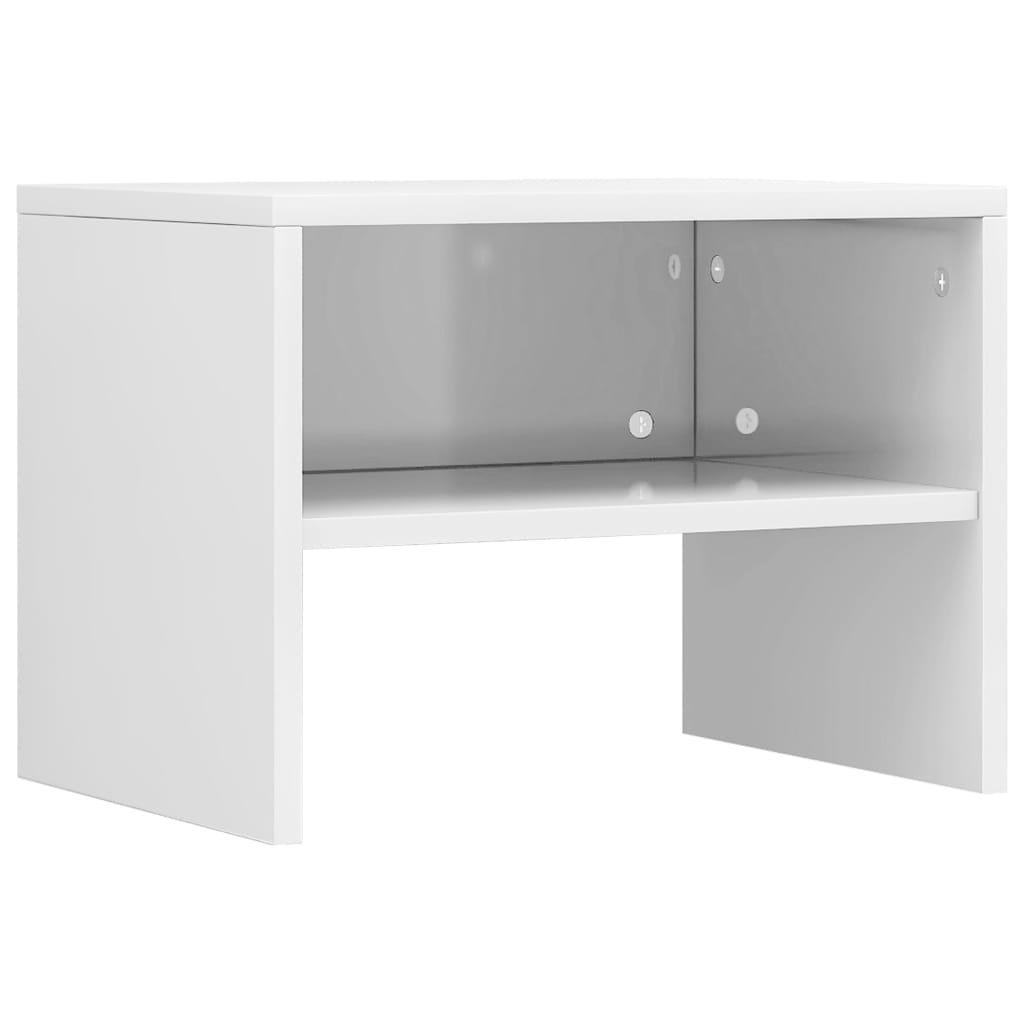 Table De Chevet Avec Compartiment Ouvert 40 X 30 X 30 Cm Bois Ingénierie Dec033444