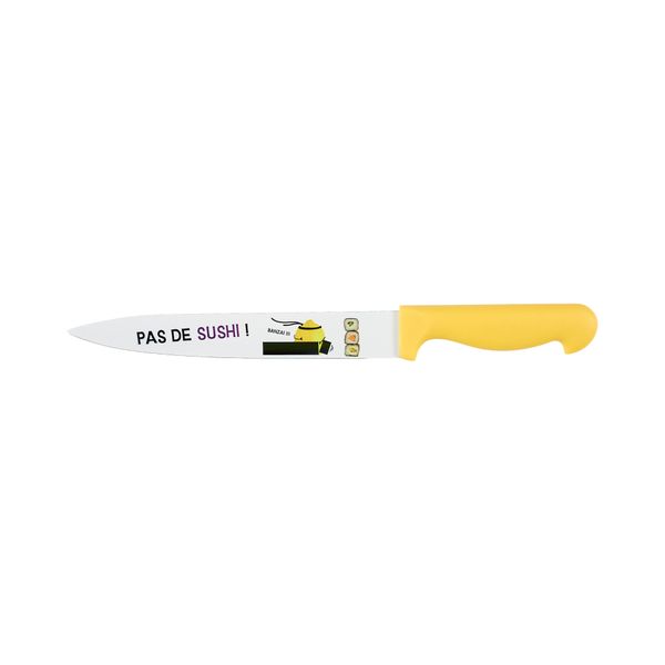 Couteau À Effiler - Cook Concept - Ludique - Inox - Jaune Et Blanc