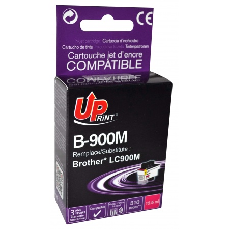 Cartouche Encre Uprint Compatible Brother Lc900m Magenta