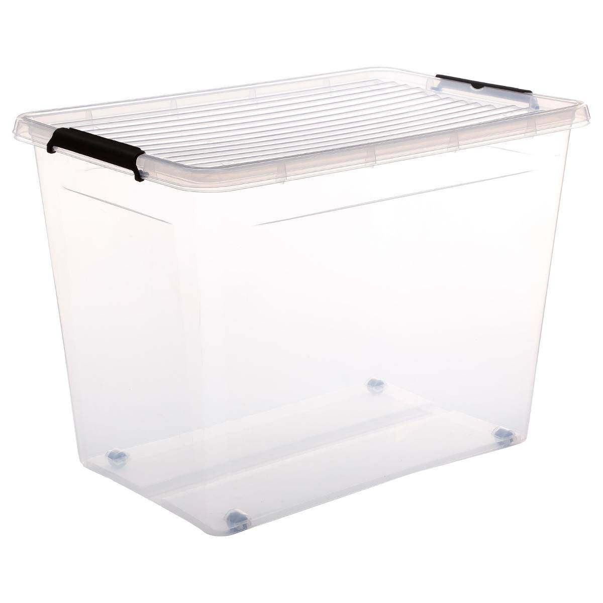 Boîte En Plastique Transparente 80l "clip N' Box" - 5five