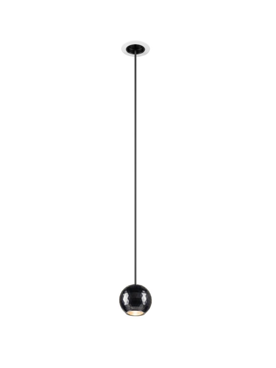 Suspension Dysko Phase Longueur De Susp. 200 Cm 2700 K 36c Blanc / Noir - Slv - 1010360