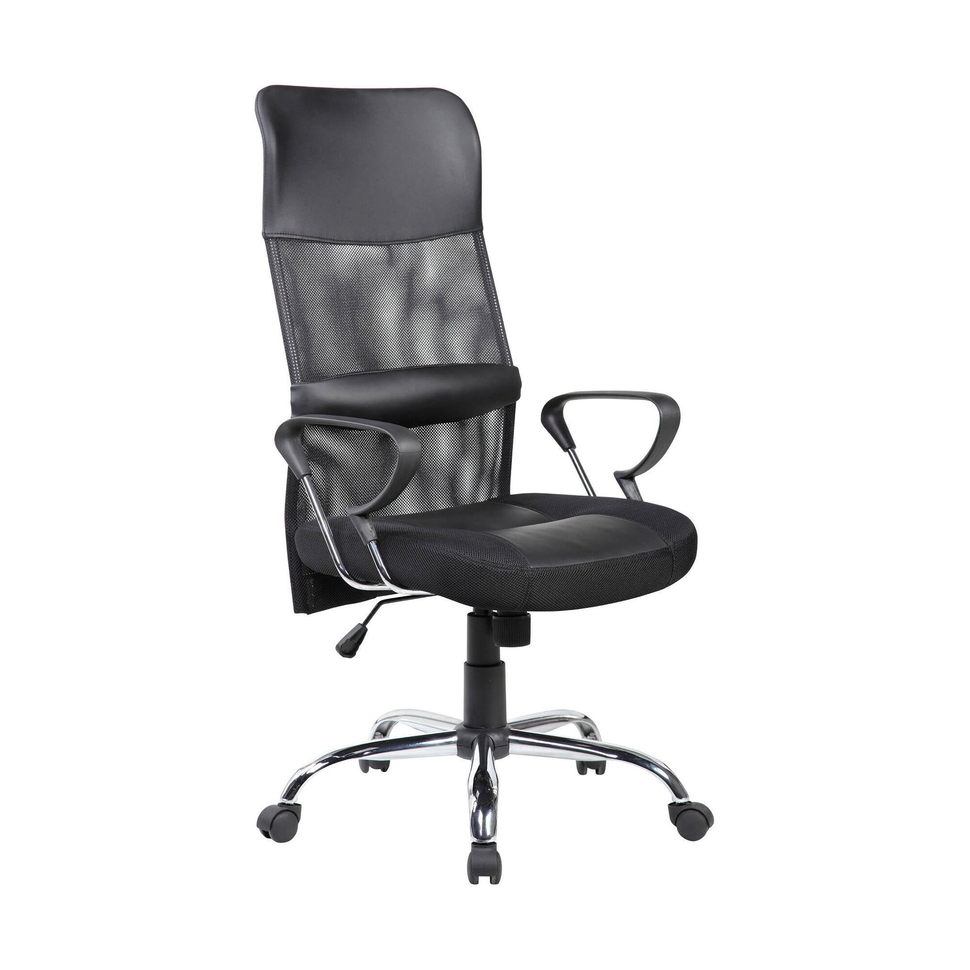 Chaise De Bureau,noir,56x61h121 Cm
