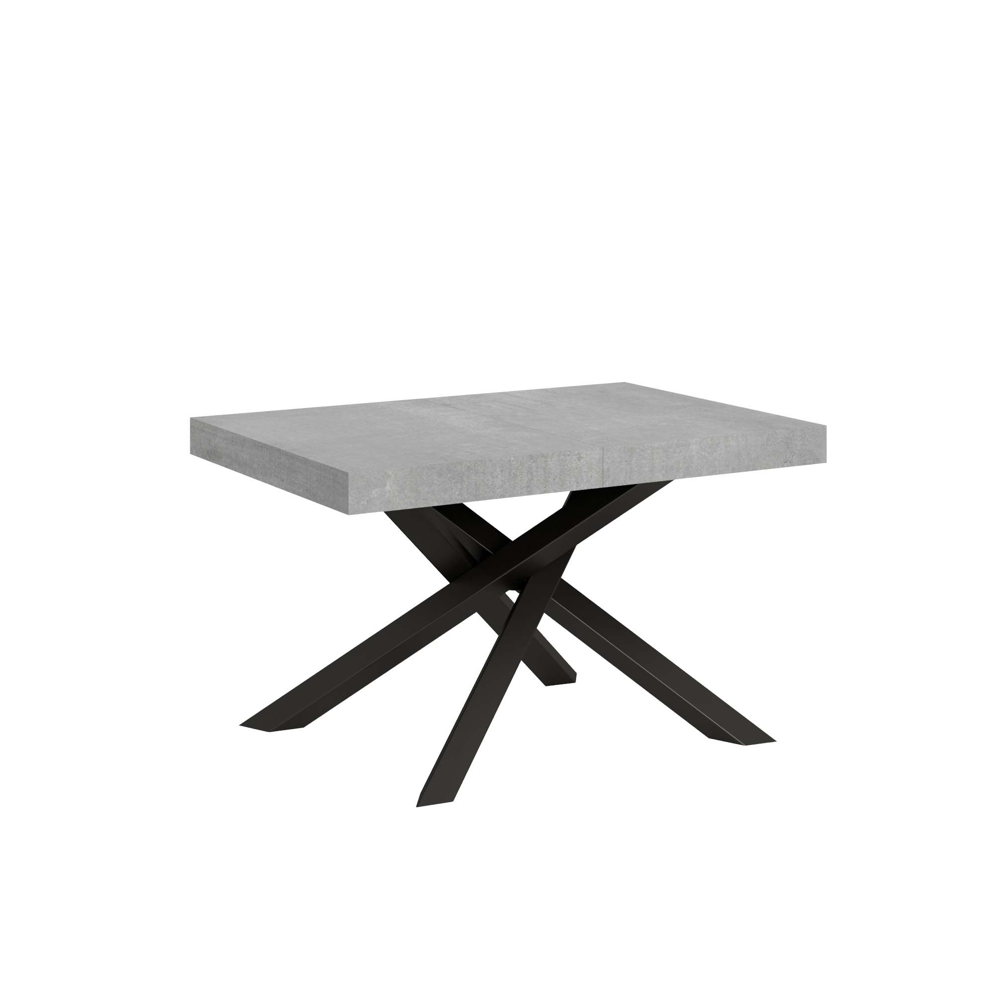 Table Extensible 90x130/390 Cm Volantis Cemento Structure Anthracite