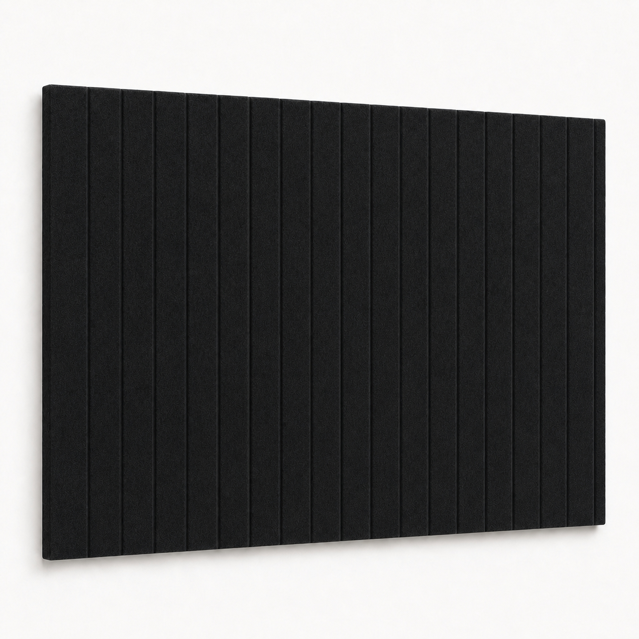 Tableau D'affichage En Feutre, Groove Board, Panneau Acoustique, Noir 90 × 120 Cm