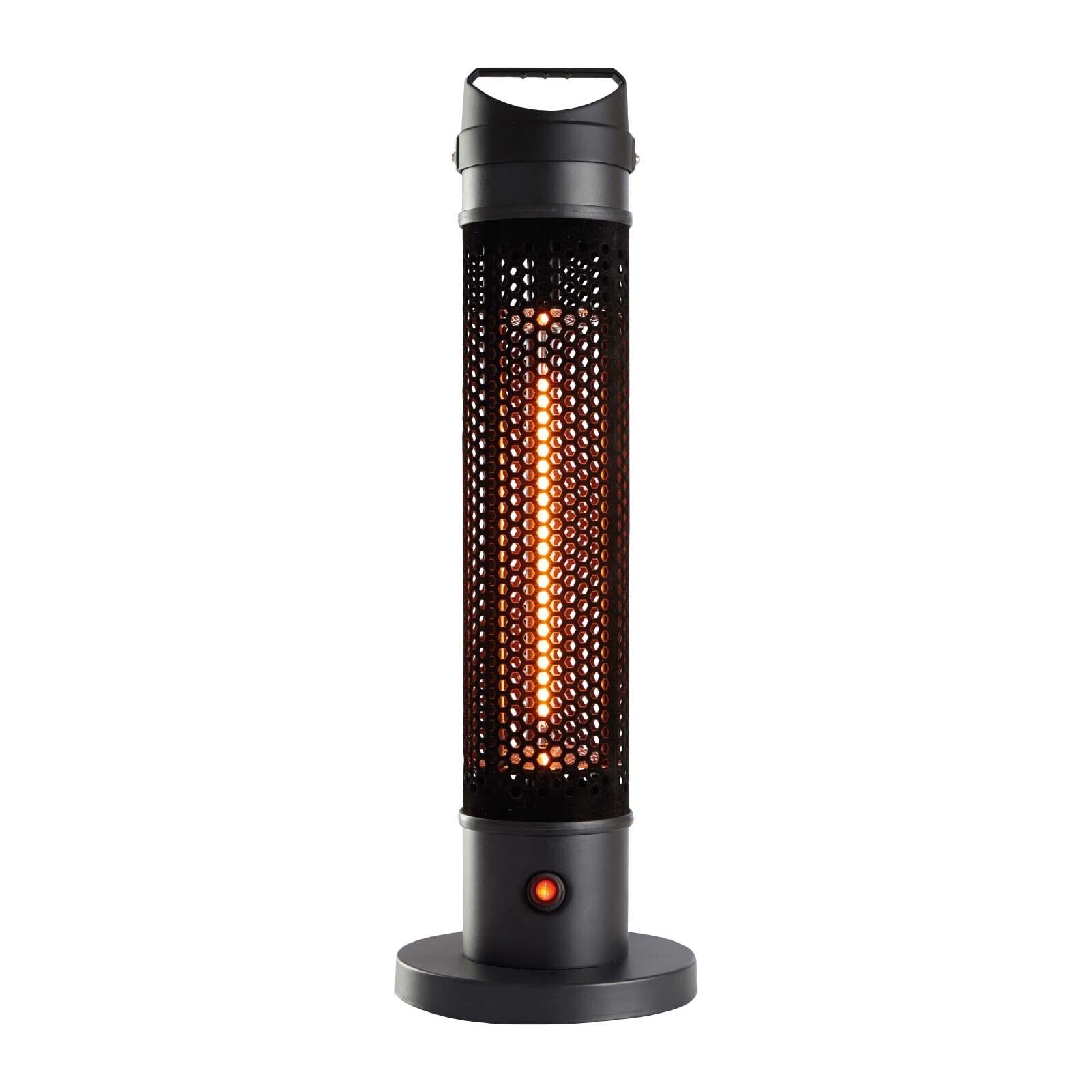 Chauffage Électrique Portable Infrarouge Fibre De Carbone Pour Intérieur Et Extérieur 1000w Kekai 20x20x61 Cm