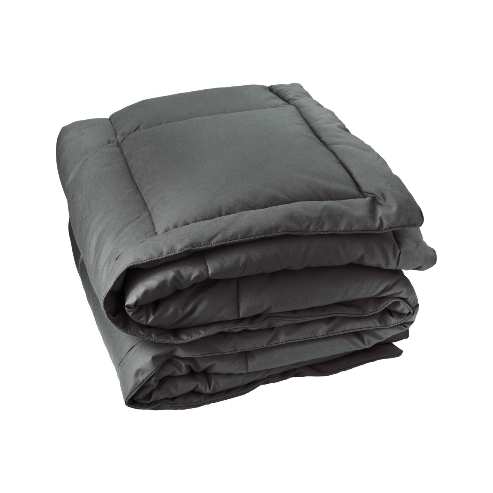Edredon Ou Couvre-lit Matelassé Peau De Pêche Oekotex Gris Anthracite 160x240 Cm