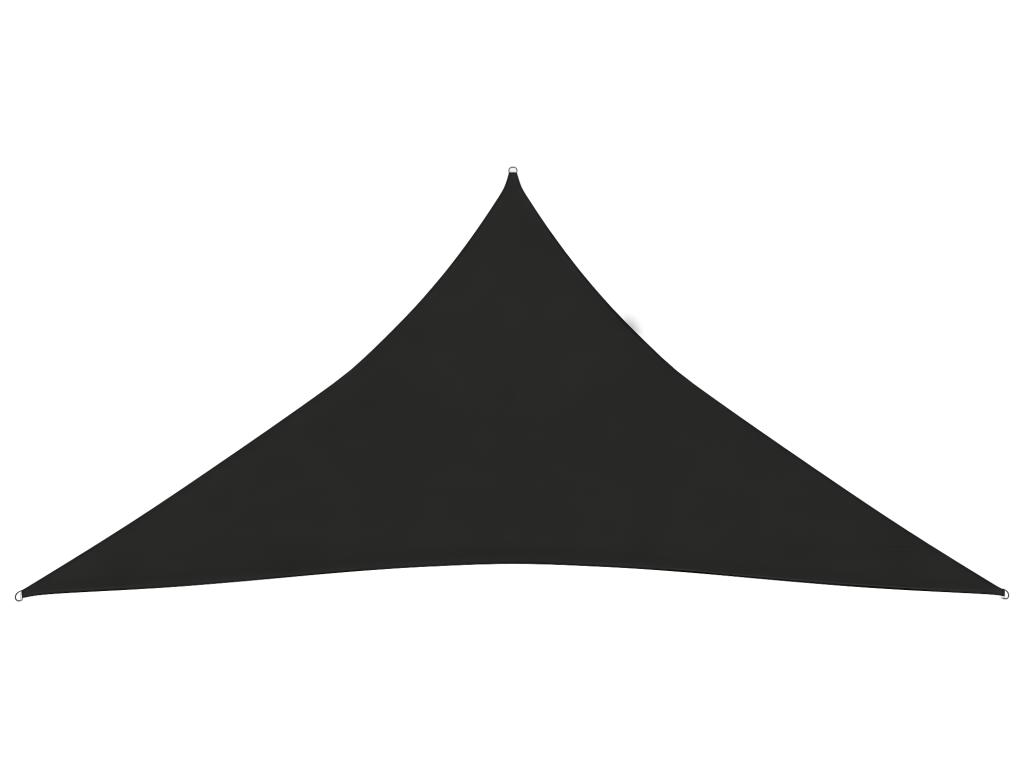 Voile Toile D'ombrage Parasol 160 G/m² 5 X 6 X 6 M Pehd Noir 02_0009222