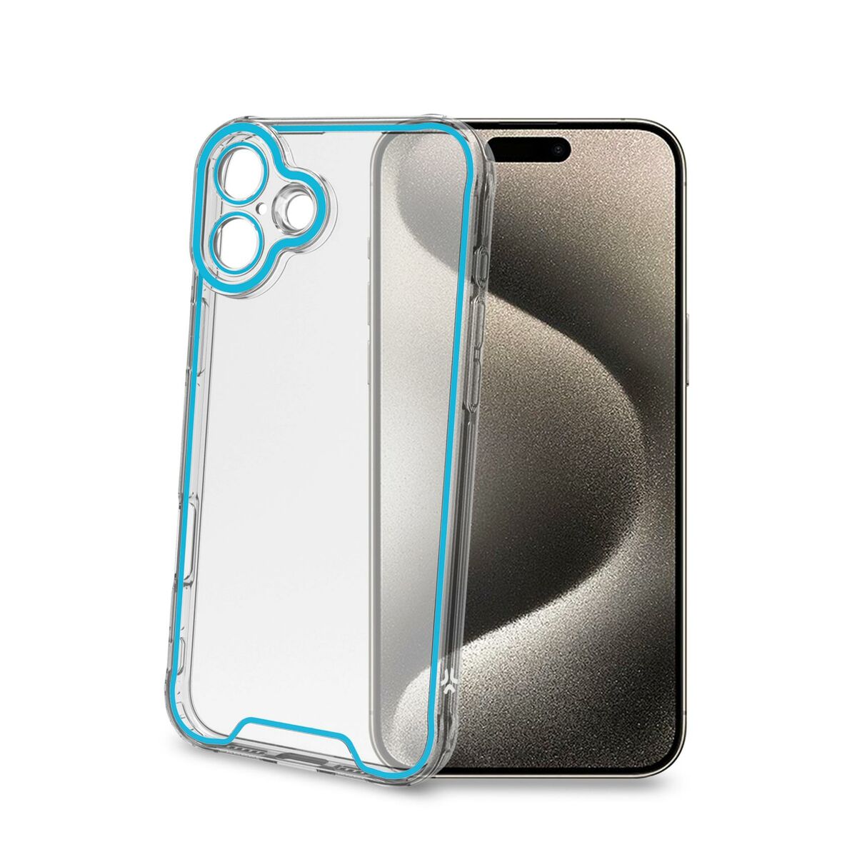 Protection Pour Téléphone Portable Celly Iphone 16 Plus Transparent