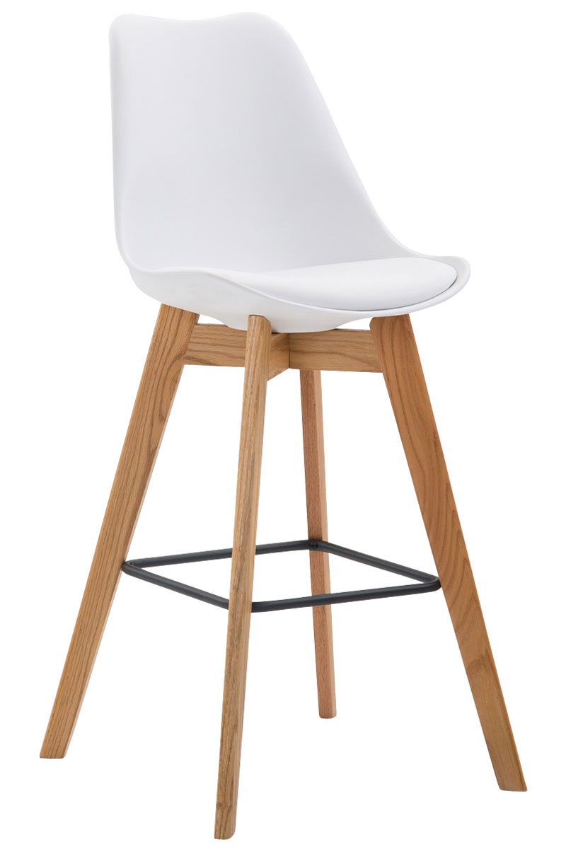 Tabouret De Bar Metz Plastique Natura Blanc