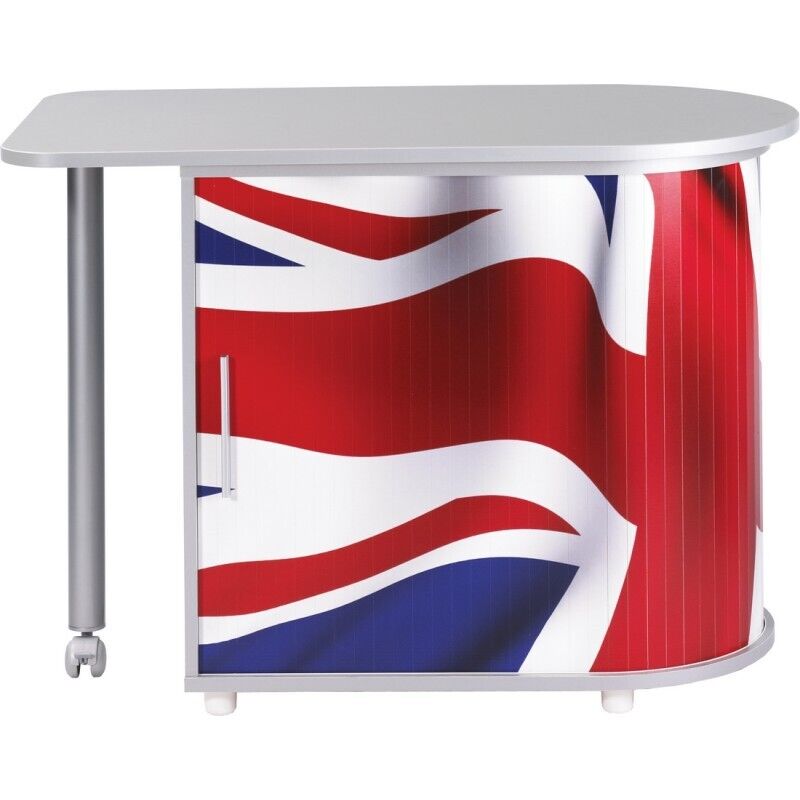 Bureau Pivotant Beaux Meubles Pas Chers 105 X 55 Cm 360° Blanc Mélaminé