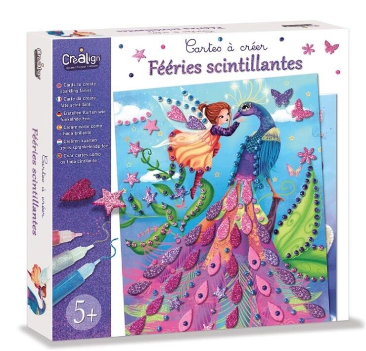 Coffret Cartes À Créer Crealign Féeries Scintillantes Multicolor Autre(s) Matière(s)