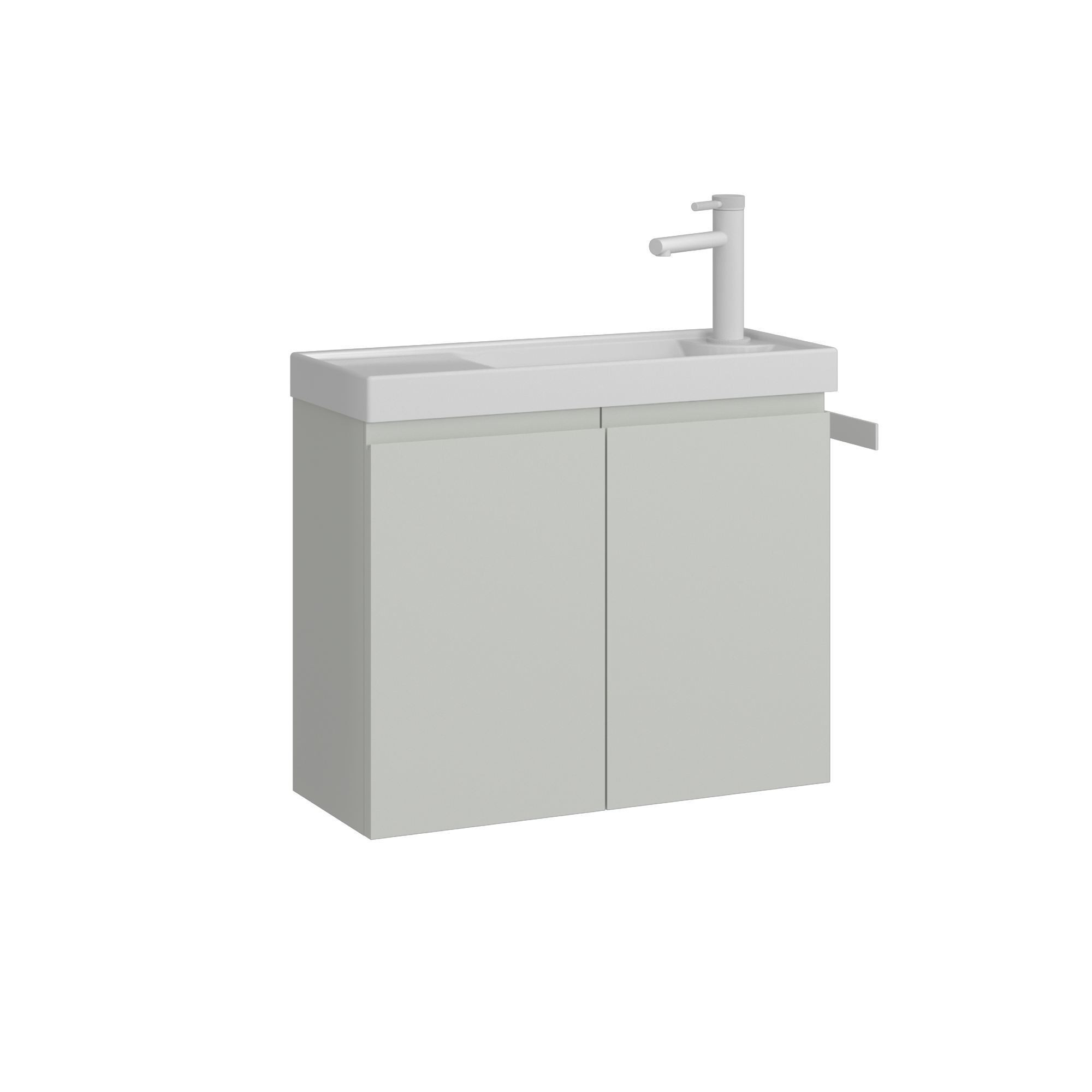 Meuble Vasque "ferla 60" - 60 X 22 X 50 Cm - Matte Cashmere