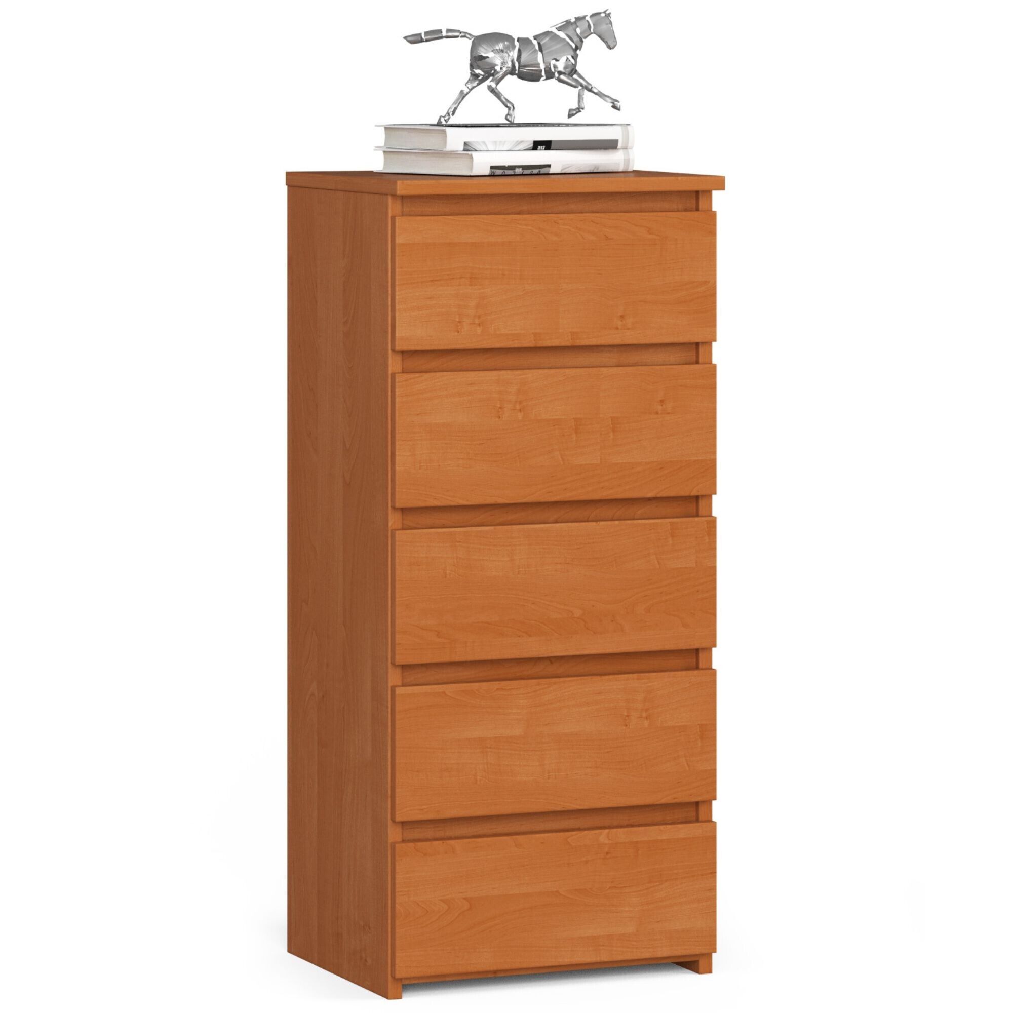 Commode Akord Cl5 Aulne 40 Cm 5 Tiroirs Façade Aulne 40x35x92 Cm