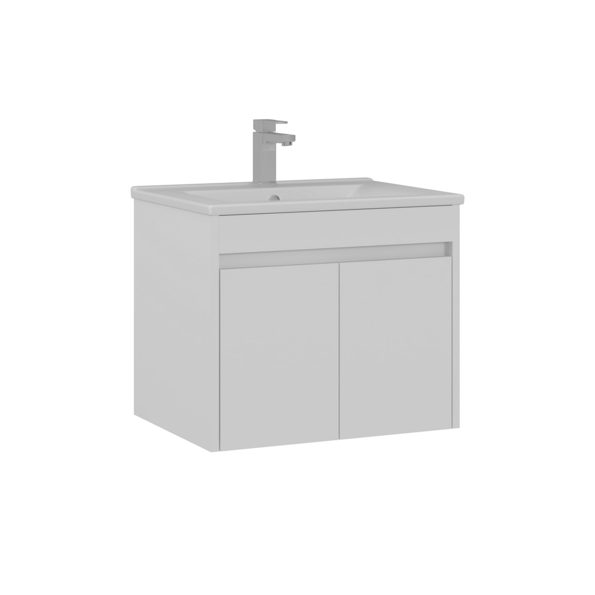 Meuble Vasque "side 65 V2" - 65 X 45 X 52 Cm - Matte White