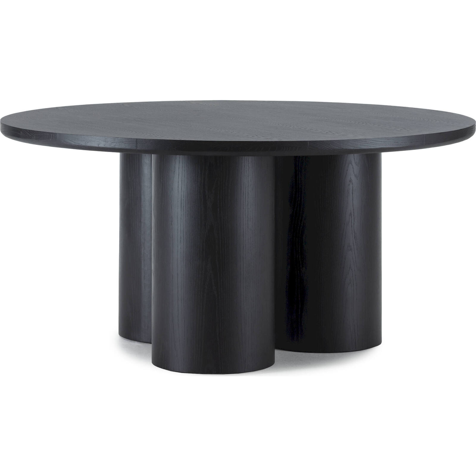 Table Élégante En Chêne Pour Salle À Manger - Noir Profond Et Distingué