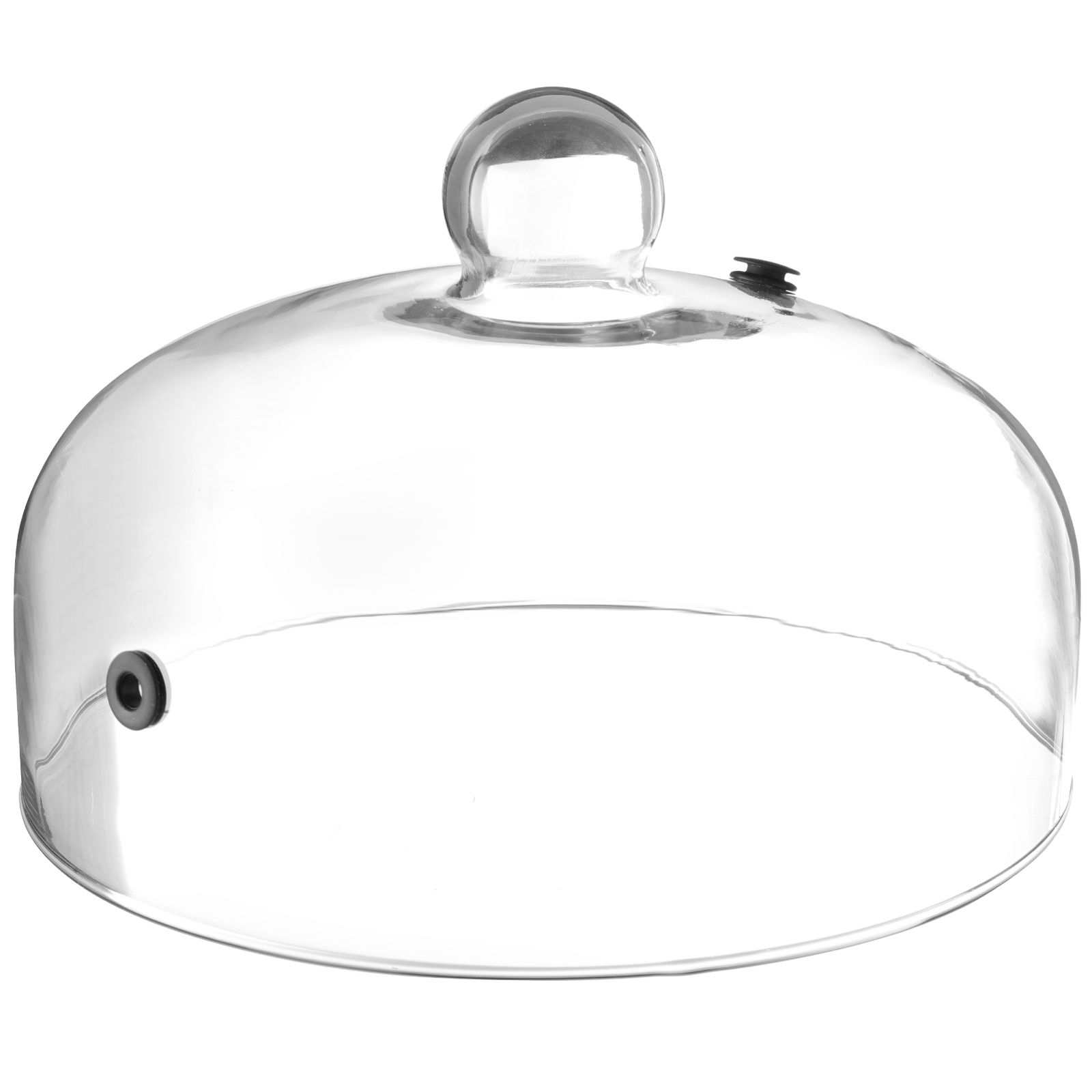 Dôme En Verre Large Pour Fumer Des Aliments Sur Une Assiette Avec Une Ouverture De 260 Mm De Diamètre - Hendi 199664