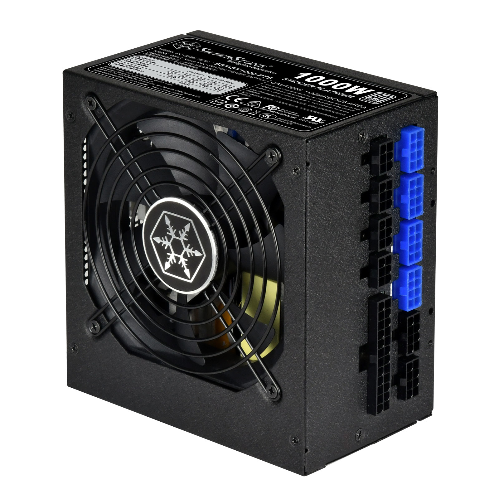 Silverstone Sst-st1000-pts Unité D'alimentation D'énergie 1000 W 20-pin Atx Atx Noir