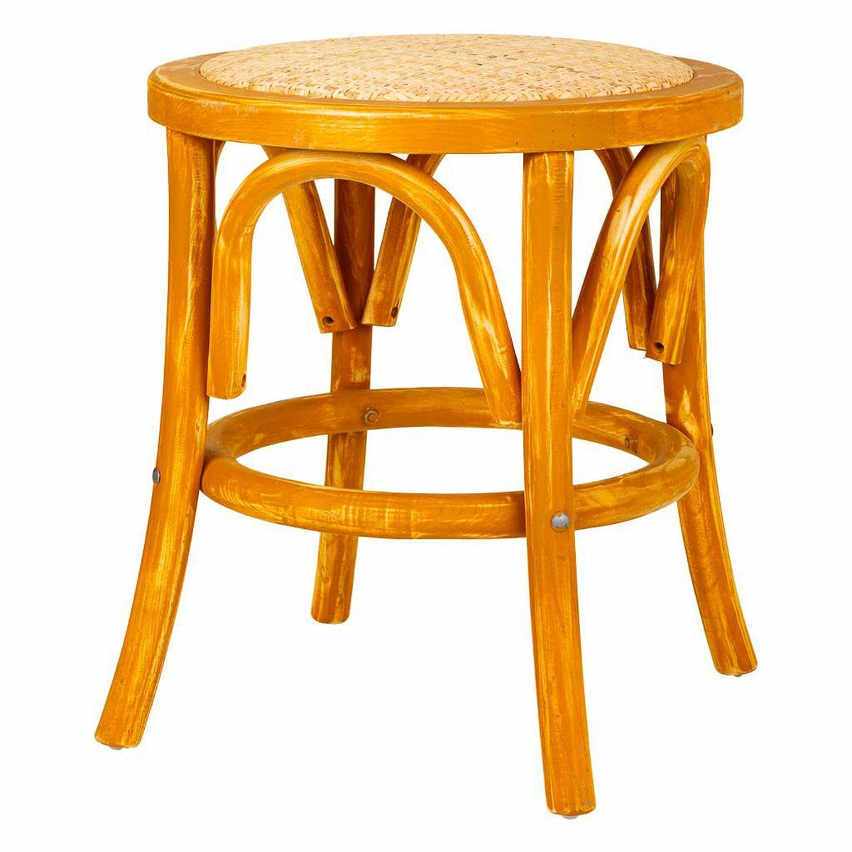 Tabouret Alexandra House Living Marron Bois Rotin 40 X 45 X 40 Cm