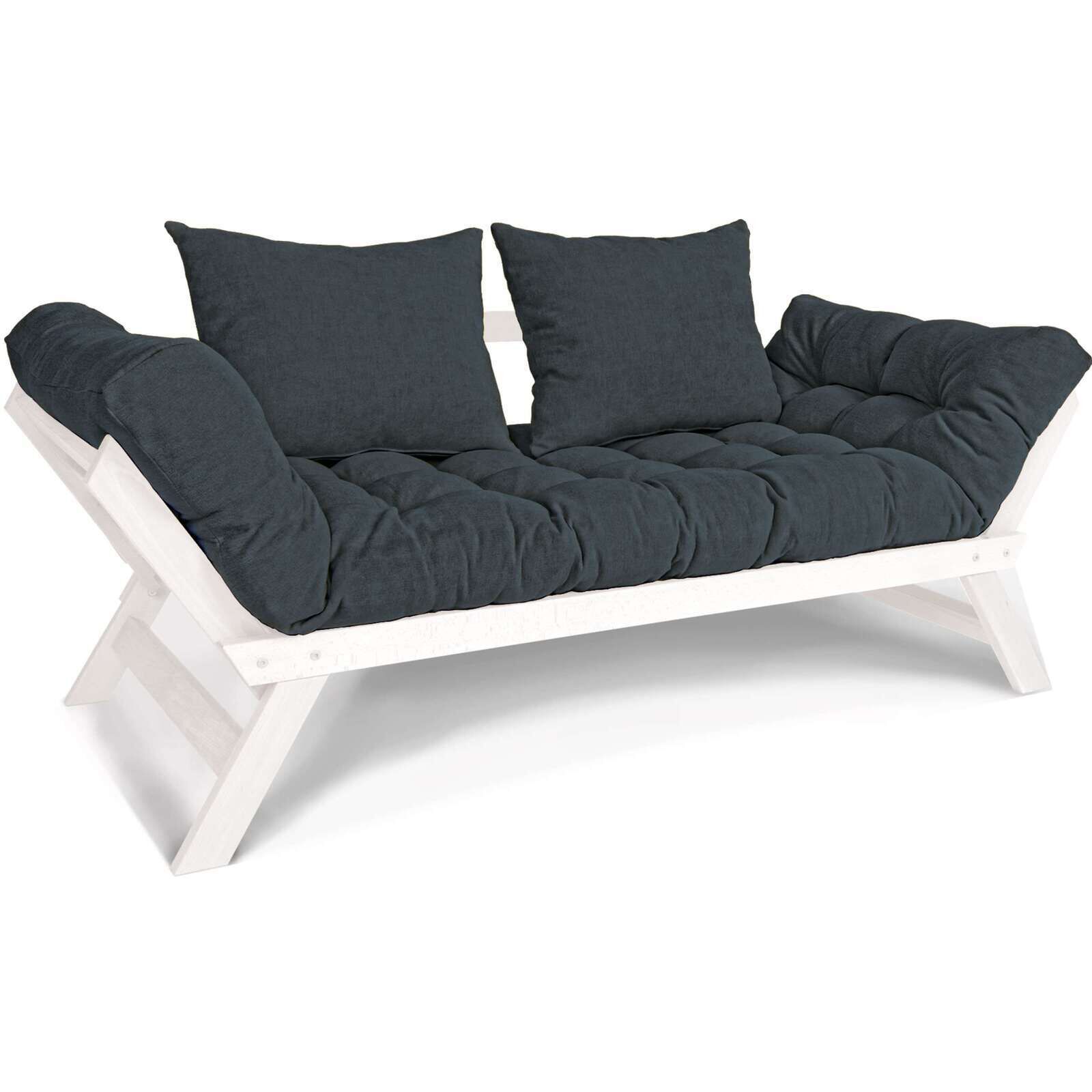 Canapé Lit Allegro - 80 X 203 Cm - Bois Clair Et Marron