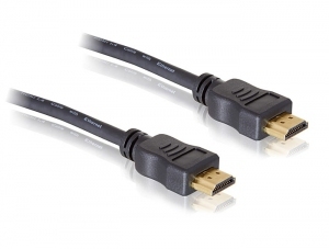 Câble De Raccordement Delock Hdmi Fiche Mâle Hdmi-a, Fiche Mâle Hdmi-a 5.00 M Noir 82455 4k Uhd, Contacts Dorés Câble H