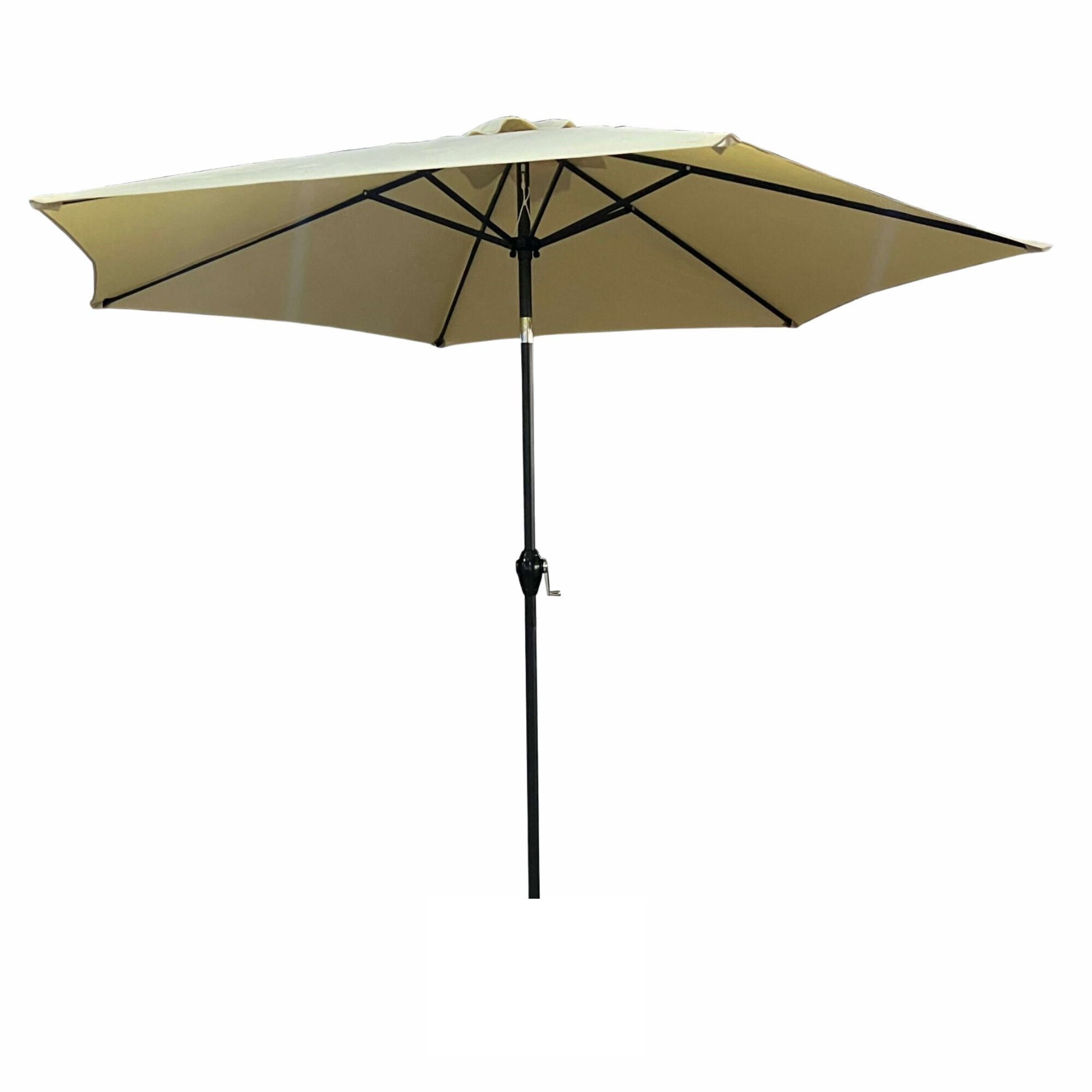 Parasol De Jardin Orient Avec Inclinaison Réglable En Beige, Poids 4,5 Kg Dimensions L270 X L270 X H235 Cm