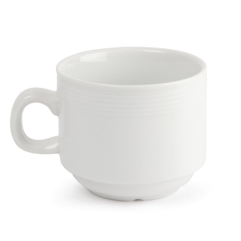 Tasse À Thé Empilable Linear 200 Ml - Lot Par 12 - Olympia