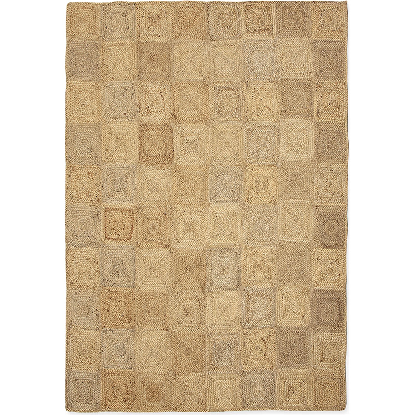 Tapis En Jute Naturel Tressé Ambiance Chaleureuse Salon - Naturel Jute Beige Clair